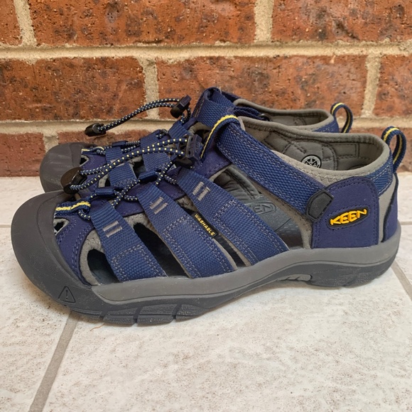 KEEN Newport Youth Waterproof Sandals Unisex Girls Boys 9212-Navy Blue US Size 5 - Picture 4 of 15